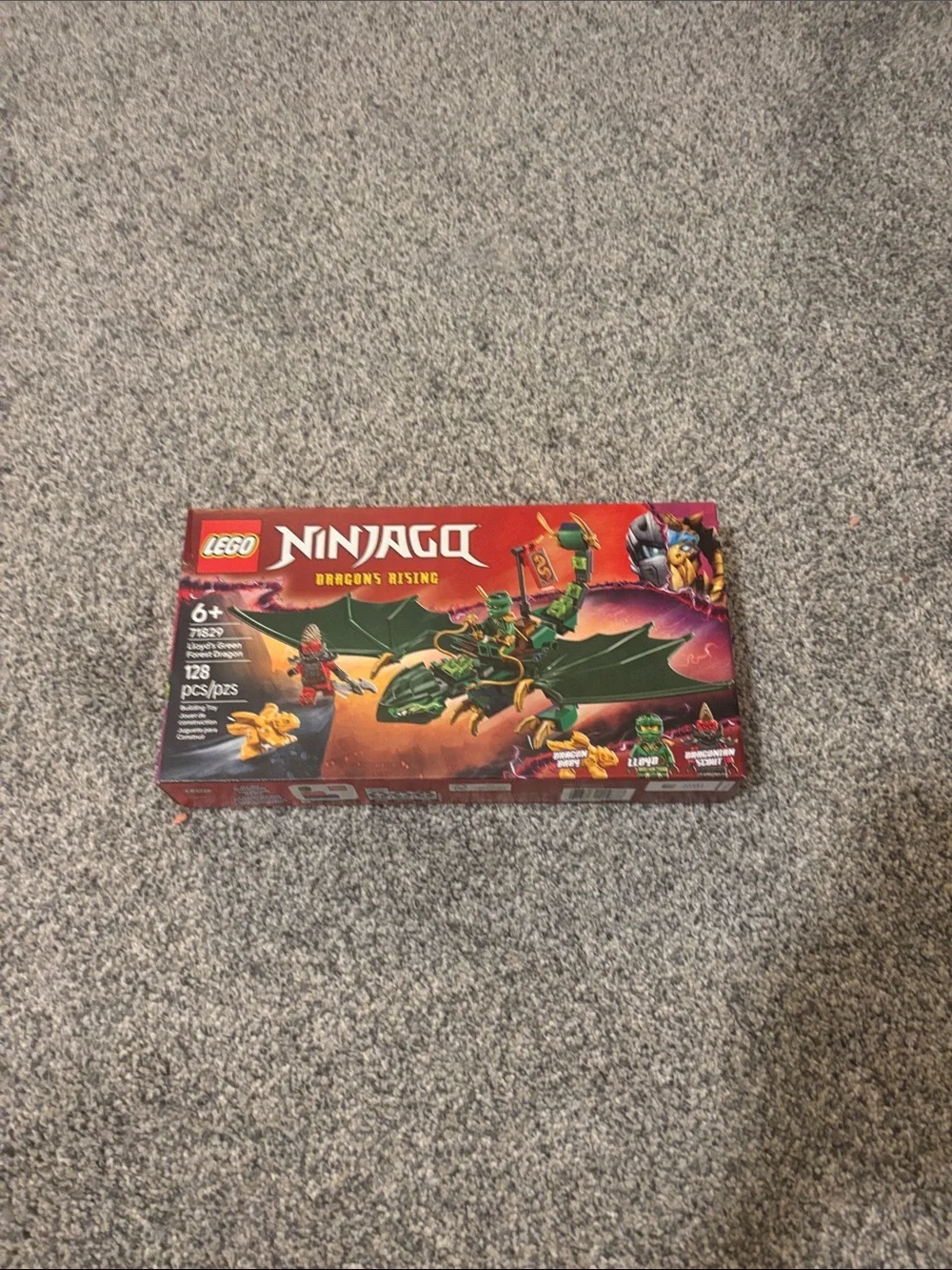 LEGO Ninjago Green Dragon with Gold Accents Building Set